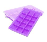 2x Ice Cube Moulds Set of 2 à 15 compartments Ice Cube Silicone Moulds with Lid