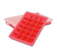2x Ice Cube Moulds Set of 2 à 24 compartments Ice Cube Silicone Moulds with Lid