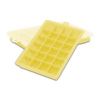 2x Ice Cube Moulds Set of 2 à 24 compartments Ice Cube Silicone Moulds with Lid