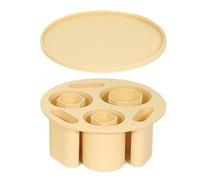 2x Ice Trays - Ice Tray for Freezer | Round Moulds | Tray with Lid | Easy Release Freezer Mould for Kitchen, Bar,