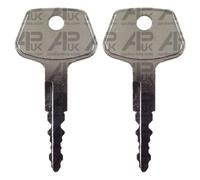 2x Ignition Keys Replacement for Daewoo Doosan Terex Bobcat Dumper Digger Excavator F900