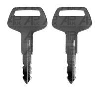 2x Ignition Keys Replacement for Komatsu 787 646 648 Forklift Grader Dozer Loader Stapler