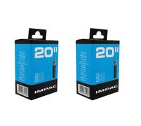 2x Impac AV20 20 x 1.50 / 2.35'' Bicycle Inner Tube For Schrader Car Valve