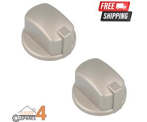 2X Indesit DIM51K.AIXGB Control Knob Inox Silver Oven
