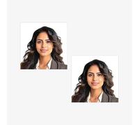 2x Indian Passport Photo Prints (2x2 Inch) | Official Compliance for Passport, Visa, OCI | Custom Printing, Background Edit & Size Guarantee