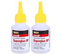 2x INDUSTRIAL SUPERGLUE GP - 50g Medium Viscosity, CYN20 with Small Precision Tip