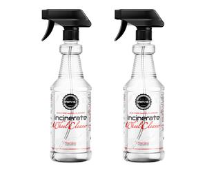 2x Infinity Wax Empty Pro Bottle W/ Label Incinerate Cleaner Refillable ICLINCPB