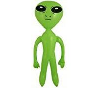 2X Inflatable Green Alien Sci-Fi 64CM
