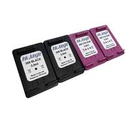 2X Ink Jungle 308 Black & Colour Refilled Ink Cartridges