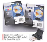 Epson T266140 Original Black Epson 266 Ink Cartridge (T2661) Printer Cartridge