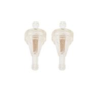 2x Inline Fuel Filter Small Plastic Motorcycle Scooter Petrol 6mm ID Pipe