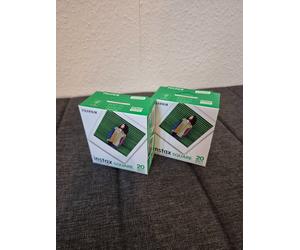 2x INSTAX Square Instant Film - White Border - 40 shot Pack (2 pack of 20)