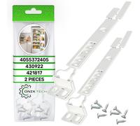 2x Integrated Fridge Door Slider 2230349041 4055372405 for Electrolux