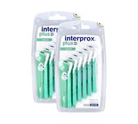 2x Interprox Plus Green 1.7mm Conical Interdental Brush - Pack of 6 Brushes