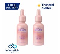 2x Isle of Paradise Light Self Tanning Drops 30ml Face Body - ORIGINAL