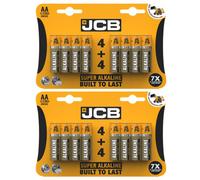 2X Jcb Aa Super Alkaline Batteries - Pack Of 4+4