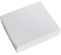 2X Jersey 100% Cotton Fitted Sheets for 190 x 90 cm Single Bed Mattress (White)