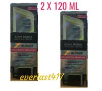 2x John Frieda Sheer Blonde Brilliant Brighter Perfecting Treatment 120ml