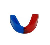 2X Junior Senior Multicolor Gum Shield Mouth Guard Mouth Protection for Sports (Red - Blue, Junior)