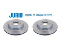 2x Jurid 563149JVC-1 Brake Discs Rear 345mm Fits BMW 5 Series 6 7 08-18