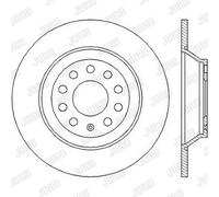 2x Jurid Brake Disc Rotors Front Solid Fits Audi A6 04-11