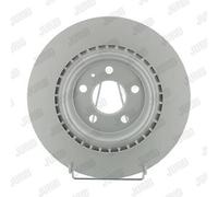 2x Jurid Brake Disc Rotors Rear Vented Fits Audi A4 A5 A8 Q5 VW Touareg 07-22