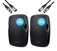 2x Kam RZ10A Active 10" Speaker DJ Sound System PA 600W
