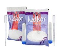 2x KatKor Urine Sampling Kit - Non-Absorbent Cat Litter for Urine Sample Collection with 10ml Graduated Tubes & Secure Caps - Cat Urine Samp