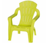 2x Kinder-Deckchair Lime Green Mini-Selva Chair Garden Patio Plastic