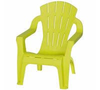 2x Kinder-Deckchair Lime Green Mini-Selva Chair Garden Patio Plastic