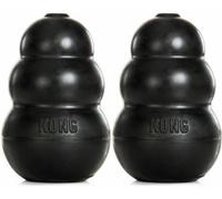 2X KONG - Extreme Dog Toy - Toughest Natural Rubber - MEDIUM - BLACK