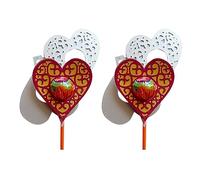 2X Lace Heart Cutting Dies Lollipop Holder Metal Die-Cut Embossing Stencil-DIY Card Making Scrapbooking Album Decoration