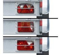 2x Lamp protection grille taillight guard trailer 260x170x80mm