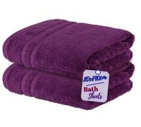 2X Large Jumbo Bath Sheet Luxury 100% Egyption Cotton XL Towels Super Absorbent Quick Dry Big Bathroom Soft Towels (Purple)