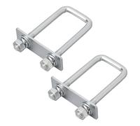 2x lashing bracket U-bracket square with plate and nuts M 10 Galvanized