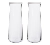 Vera Glass Carafes - 1.2L - Pack of 2 LAV White One Size