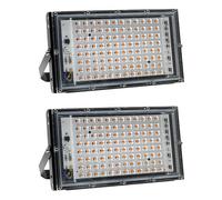 2X LED Grow Light Full Spectrum Phyto Lamp for Plants 100W LED Grow Lamp Phytolamp Greenhouse Growth Lighting Wire Plug
