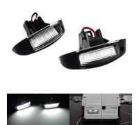 2x LED Licence Number Plate Light White Canbus Fit For 1999-2006 Jumper Relay Boxer Ducato Closed Van/Bus