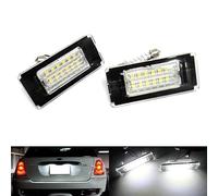 2x LED License Number Plate Light White Canbus For Cooper Hatch R56 Clubman R55 Convertible R57 Coupe R58