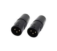 2x LEDJ DMX Termination Plug 3-Pin DMX Terminator 120ohm XLR 3P Disco Lighting