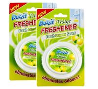 2x Lemon Scented Fridge Deodoriser Fragranced - Fridge Freshener Eliminates Odours Lasts Up to 3 Months - Long Lasting Odour Remover