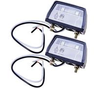 2x Universal License Plate Light 12V 5W Halogen For Car Trailer