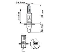 WhiteVision ultra H1 car headlight bulb, set of 2