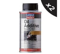 2x Liqui Moly MoS2 Oil Additive 125ml Low-Viscosity Increases Smooth Operation