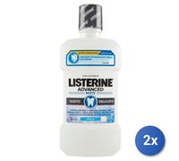 2X Listerine Mouthwash 500 Ml. Advanced White Delicate