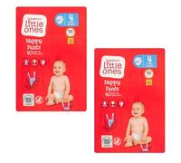 2X Little Ones Size 4 Nappy Pants 40 Pack