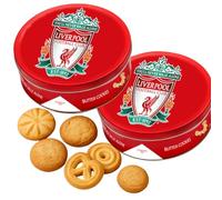 2x Liverpool Butter Cookies Biscuit Tins - Liverpool FC Gifts, liverpool gifts for men | Christmas cookies, Dad christmas gifts 2x 340g (680g)