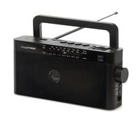 2x Lloytron Rhapsody Rechargeable Portable Radio with Mp3 Playback Black