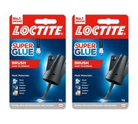 2x Loctite Super Glue Brush On Strong Adhesive Bond Transparent Spill Resistant