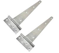 2X Long Galvanised 14"/350mm Tee Hinges | for Gates/Sheds/Stable Doors
